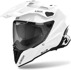 Airoh On-Off Helmet with Pinlock and Sun Visor ECE 22.06 White Gloss AIR000KRA400