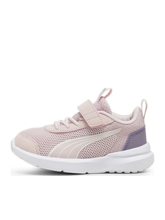 Ac+ Inf Kids Sports Shoes Running with Hoop & Loop Closure Pink