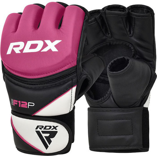 RDX Grappling MMA Ръкавици Кожени Розов