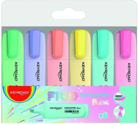 Pastell-Textmarker 6 Farben