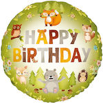 Balloon "Happy Birthday" Forest Friends