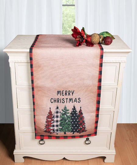 Christmas Table Runner Print 45cm X 170cm Ks2025-13