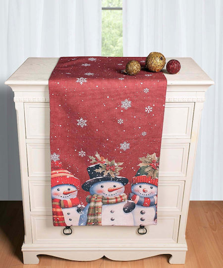 Χριστουγεννιάτικη Τραβέρσα Στάμπα 45cm X 170cm Ks2025-15