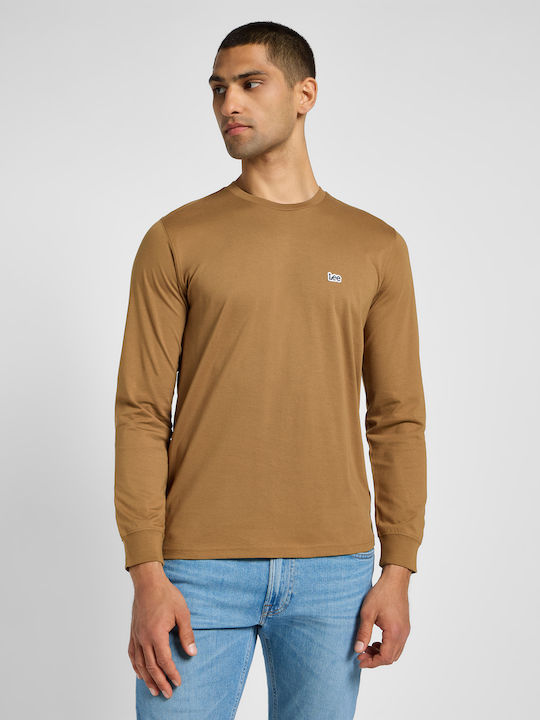 Lee Patch Logo T-shirt Καφέ