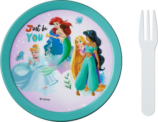 Mepal Φαγητοδοχείο Σνακ Disney Princess Πηρουνάκι Campus 300ml