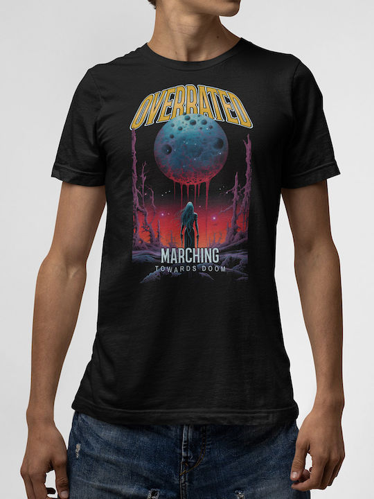 Tricou Negru Overrated Marching