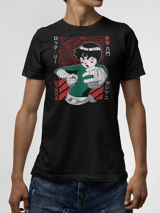 Tricou Negru Rock Lee