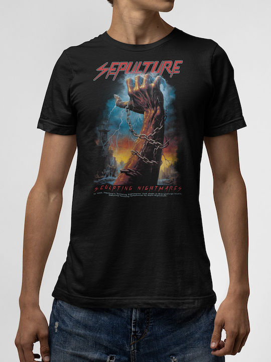 T-shirt Black Sepulture Sculpting Nightmares