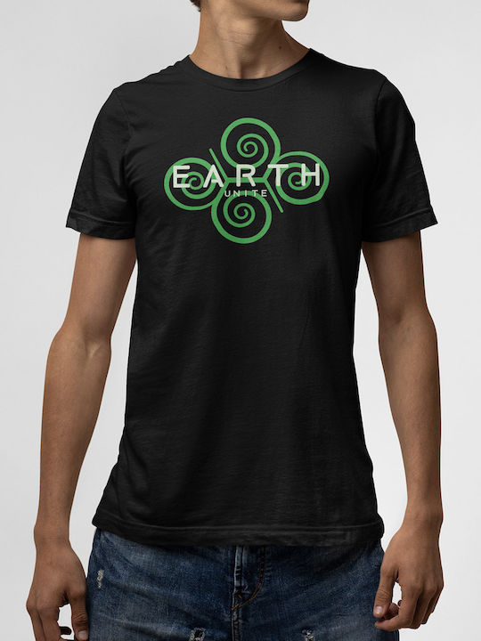 Tricou Negru Earth Unite