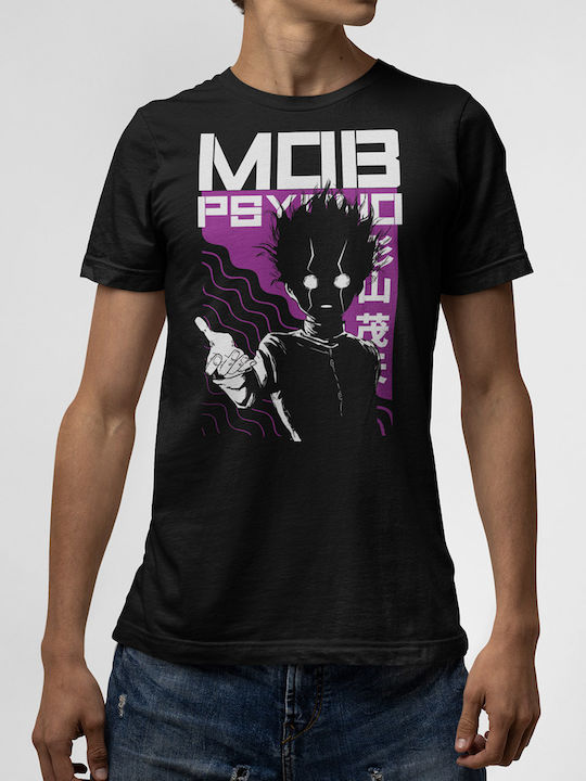 T-shirt Μαύρο Mob Psycho V2