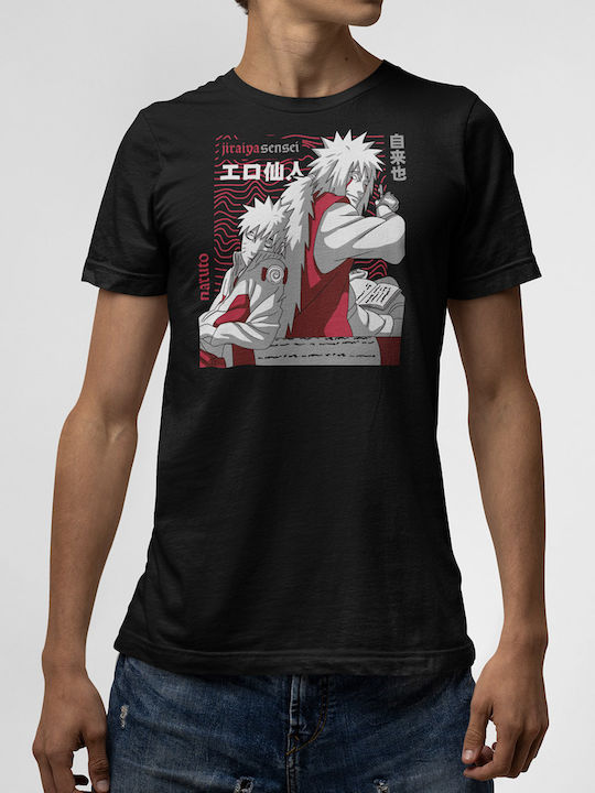 Tricou Negru Naruto Jiraiya