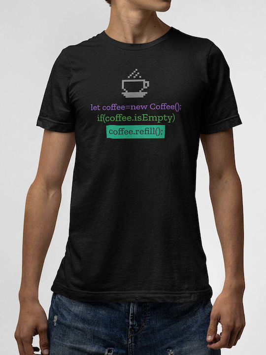 T-shirt Black Coffee Refill Code