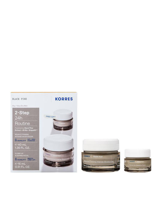Korres Black Pine 24h Routine Hautpflegeset für Festigung 2Stück