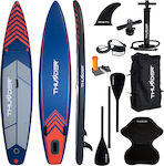 Thunder Steel-Red Inflatable SUP Board with Length 3.65m