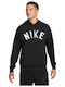 Swoosh Dri-Fit Суитшърт с Качулка Черен