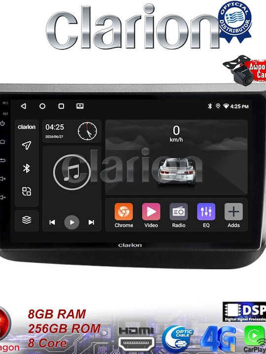 Clarion Sistem Audio Auto pentru Seat Altea 2004 > 2015 (Bluetooth/USB/WiFi/GPS/Apple-Carplay/Android-Auto) cu Ecran Tactil 9"