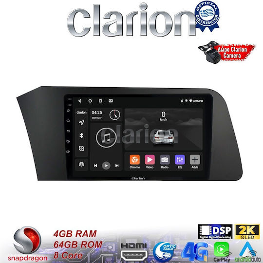 Clarion Ηχοσύστημα Αυτοκινήτου για Hyundai Elantra 2021 > (Bluetooth/USB/WiFi/GPS/Apple-Carplay/Android-Auto)