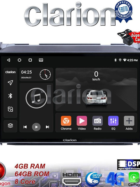Clarion Auto-Audiosystem für Suzuki Hoch 2009>2016 (Bluetooth/USB/WiFi/GPS/Apple-Carplay/Android-Auto)