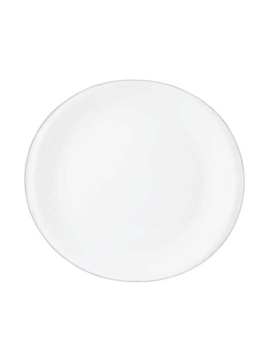 Ionia Glamour Farfurie joasă din Porțelan Alb cu Diametru 28cm