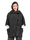 Doca Black Damen Poncho