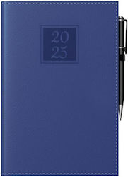 Daily Diary 2025 Lago 14x21cm Blue