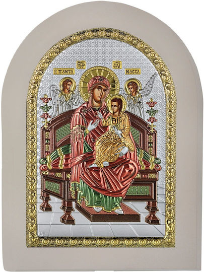 Prince Silvero Silver Icon of Virgin Mary Pantanassa 10x14 Ma/e1137dx-wc
