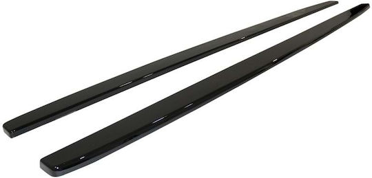 Side Skirt Extensions Compatible Bmw Series 5 F10 2010-2017 Glossy Black