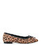 Γυναικείες Μπαλαρίνες Animal Print Καφέ