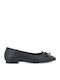 Synthetic Leather Ballerinas Black