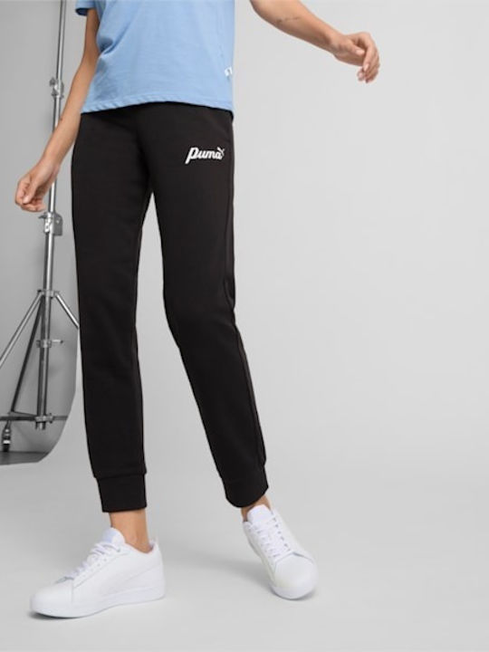 PUMA Долнище на анцуг Black