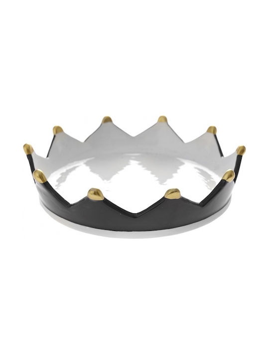 Ceramic Decorative Platter Black 24x24x24cm