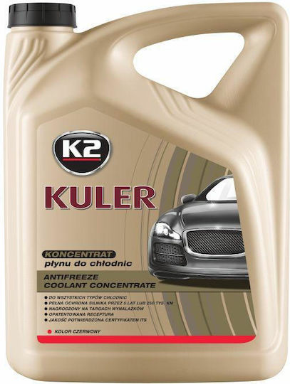 K2 Consentrated Engine Coolant for Car -50°C Red 5lt