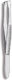 Donegal Eyebrow Tweezer with Slanted Nose Silver