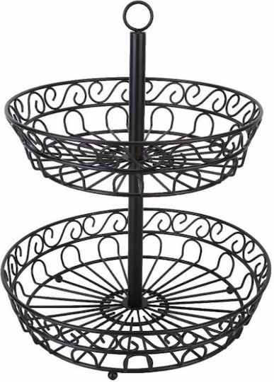 Homestyle Φρουτιέρα Μεταλλική Μαύρη 30x35εκ. Homestyle Φρουτιέρα Μεταλλική Μαύρη 30x35εκ.