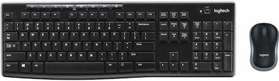 Logitech Wireless Combo MK270 Σετ Πληκτρολόγιο & Ποντίκι Γερμανικό