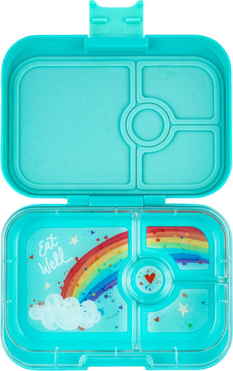 Yumbox Пластмасово детско контейнерче за храна Тюркоазен