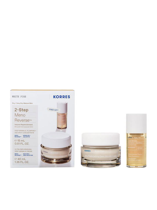 Korres White Pine Σετ Περιποίησης για Αντιγήρανση 2τμχ