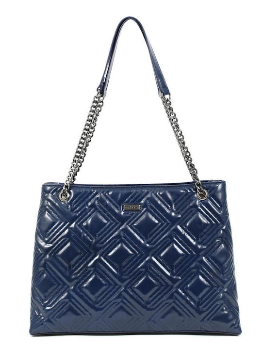 Doca Damen Tasche Schulter Blau