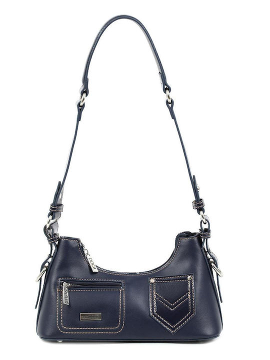 Doca Damen Tasche Schulter Blau