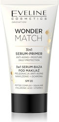 Eveline Wonder Match 3in1 Serum-primer Anti-aging Moisture Daily Protection 30ml