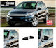 Mirror Covers Compatible Vw Tiguan 2007-2015 Glossy Black Batman Style