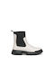 Geox Leather Kids Boots with Zipper White