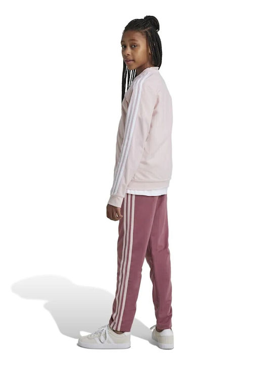 adidas Kids Sweatpants Set Pink 3pcs G 3s Ts IZ3460