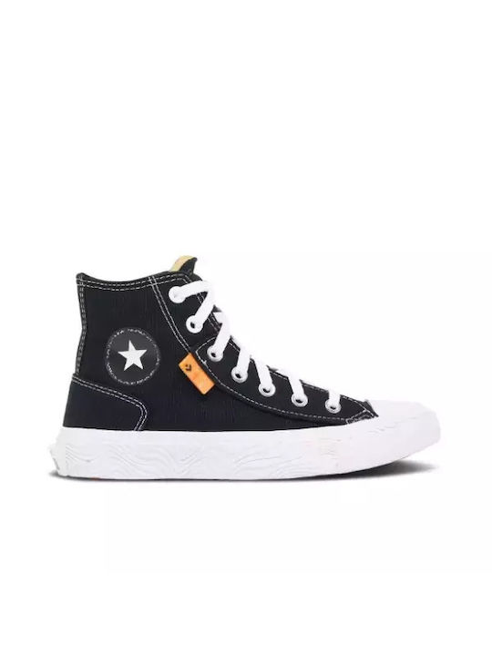 Converse Παιδικά Sneakers High Μαύρα