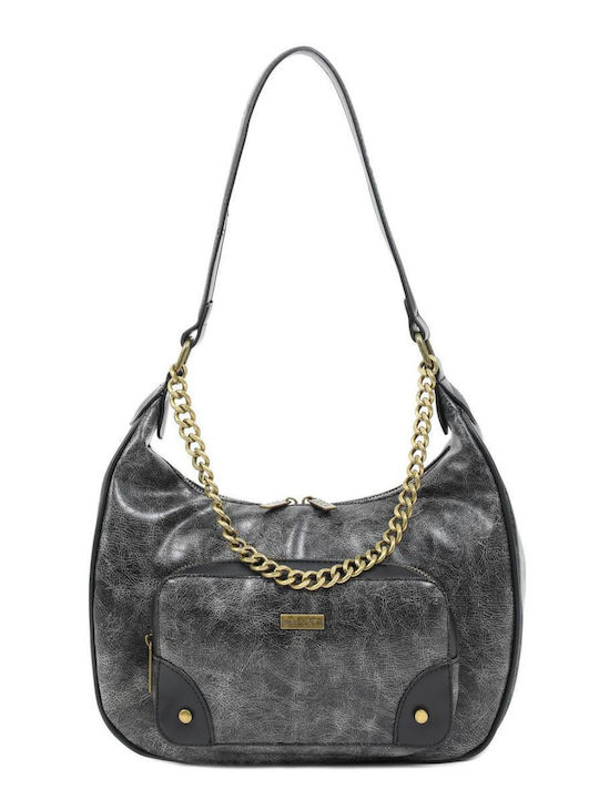 Doca Damen Tasche Schulter Schwarz