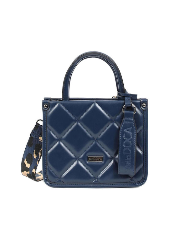 Doca Damen Tasche Hand Blau