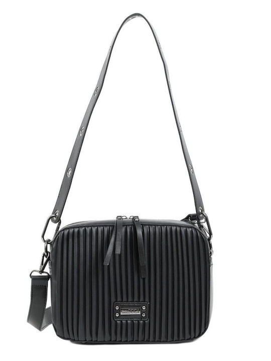 Doca Damen Tasche Schulter Schwarz