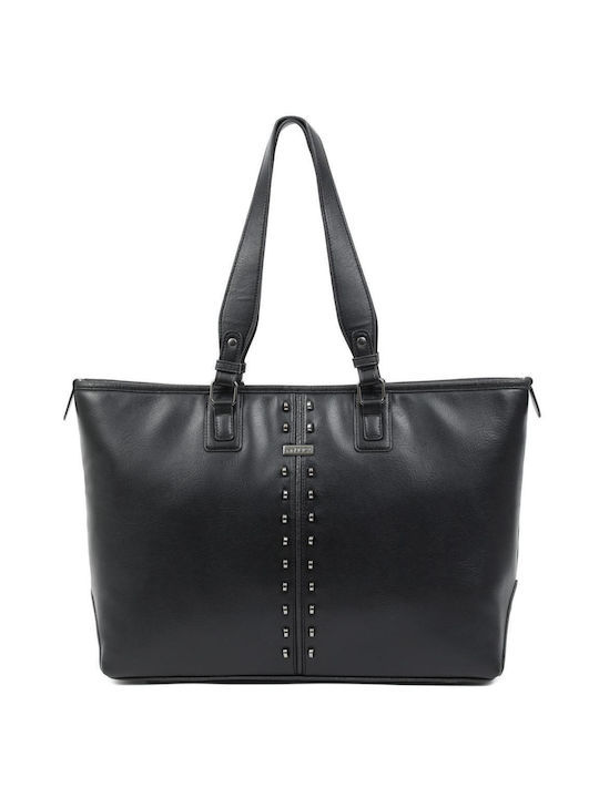 Doca Damen Tasche Schulter Schwarz