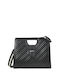 Doca Damen Tasche Hand Schwarz