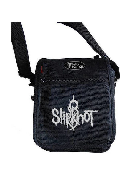 Slipknot Ανδρική Τσάντα Ώμου / Χιαστί Μαύρη